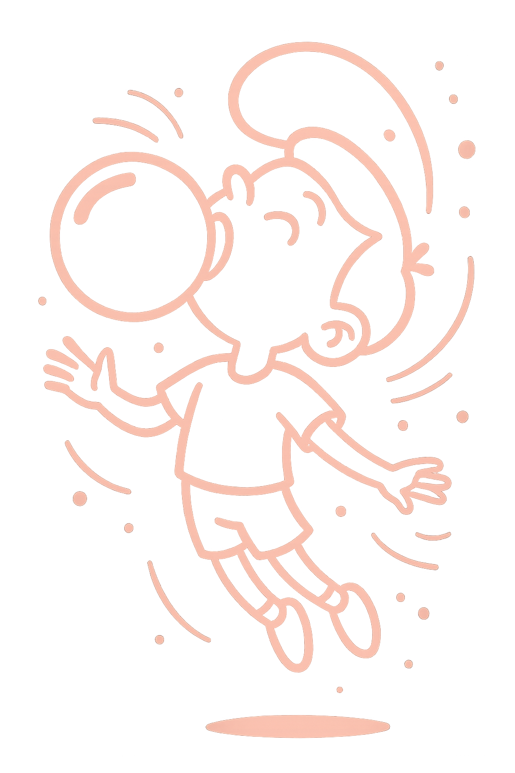 GumBox mascot blowing bubble gum